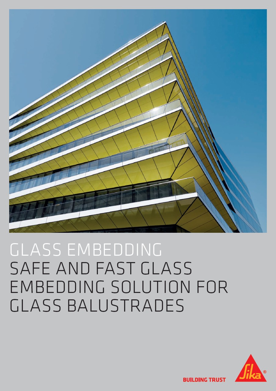 玻璃嵌入 - 玻璃栏杆的安全快速玻璃嵌入溶液